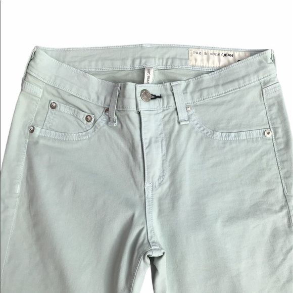 ⭐️ HP RAG & BONE Mint Green Ankle Jeans - Picture 4 of 9